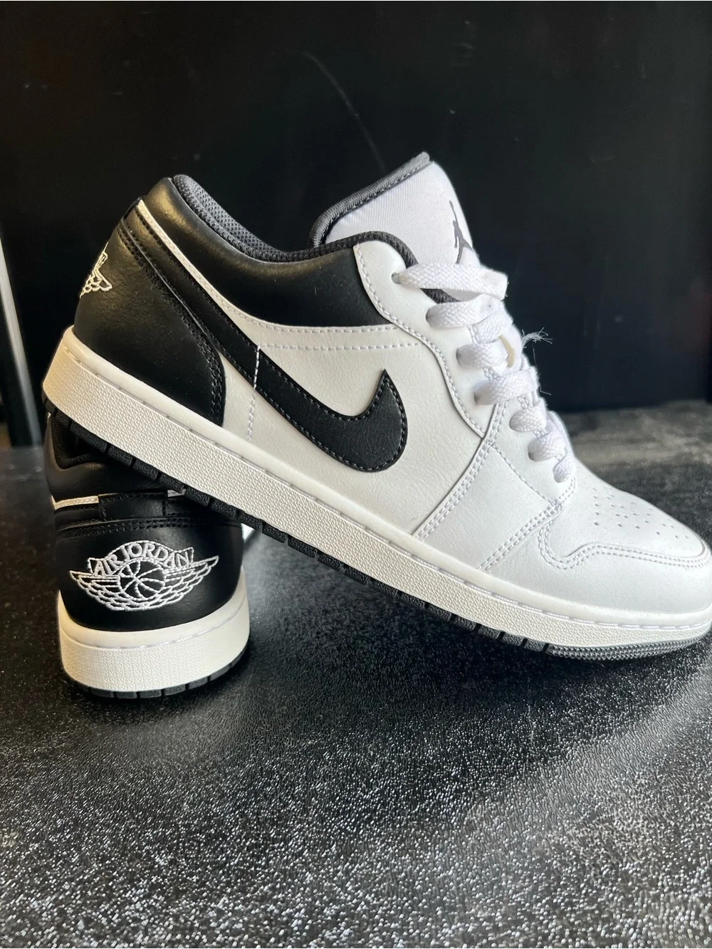 Air Jordan 1 Low Retro White/Black Sneakers